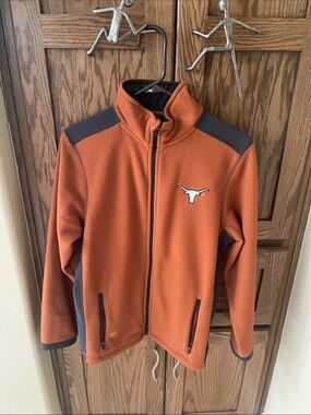 Colosseum UT Longhorns Lightweight Fleece Jacket with Longhorn Log
